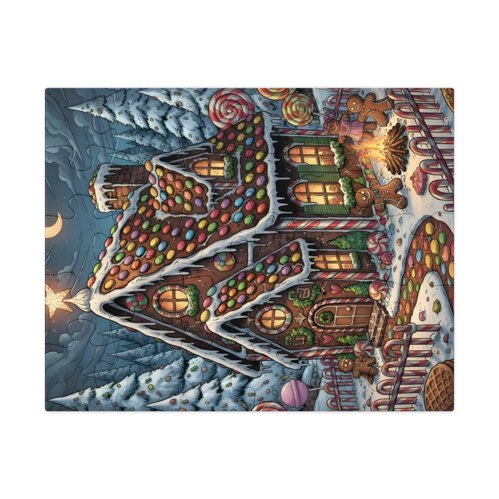 Gingerbread Cottage 
 Jigsaw Puzzle in Tin Box