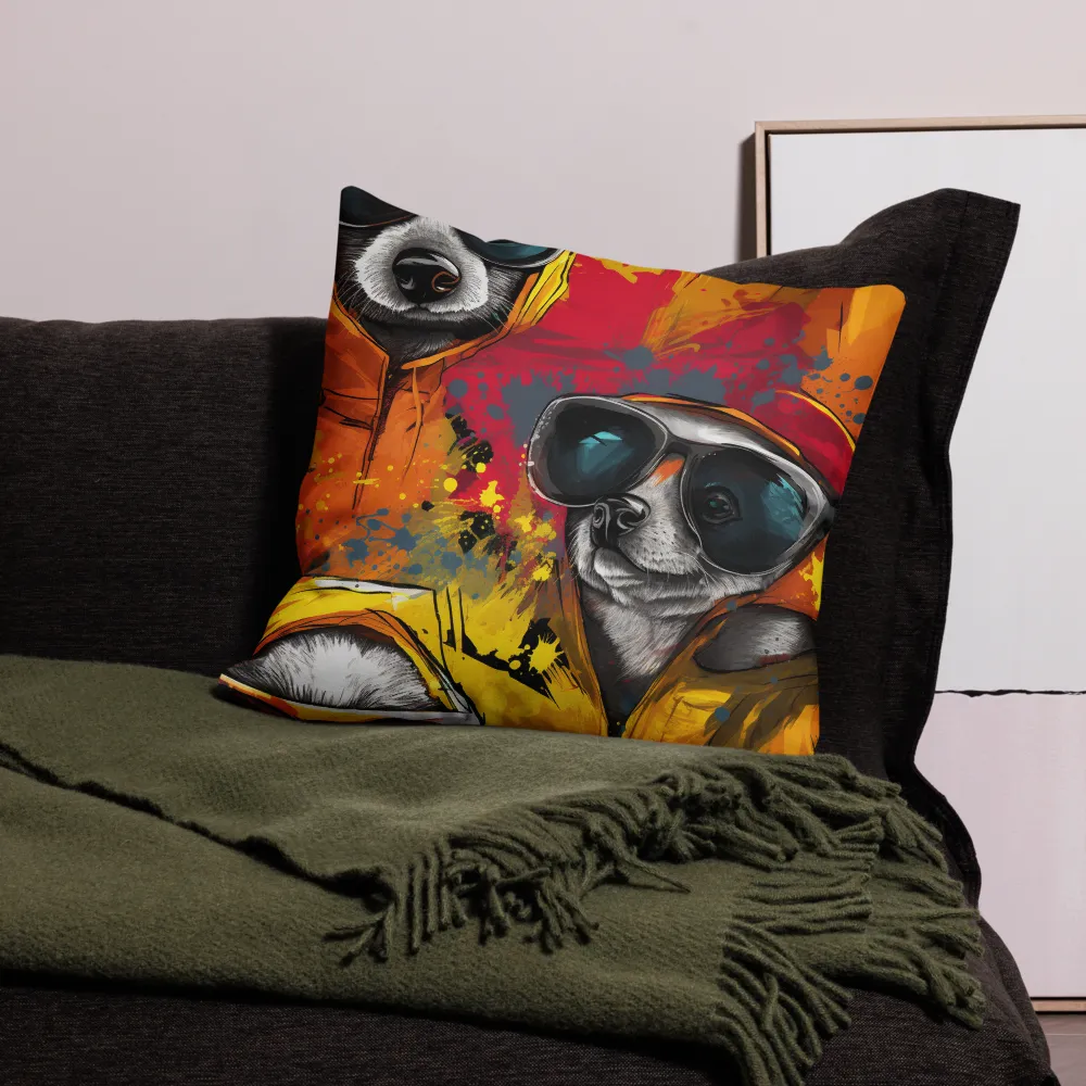 Urban Canine Vibes | Pillow | 22″×22″