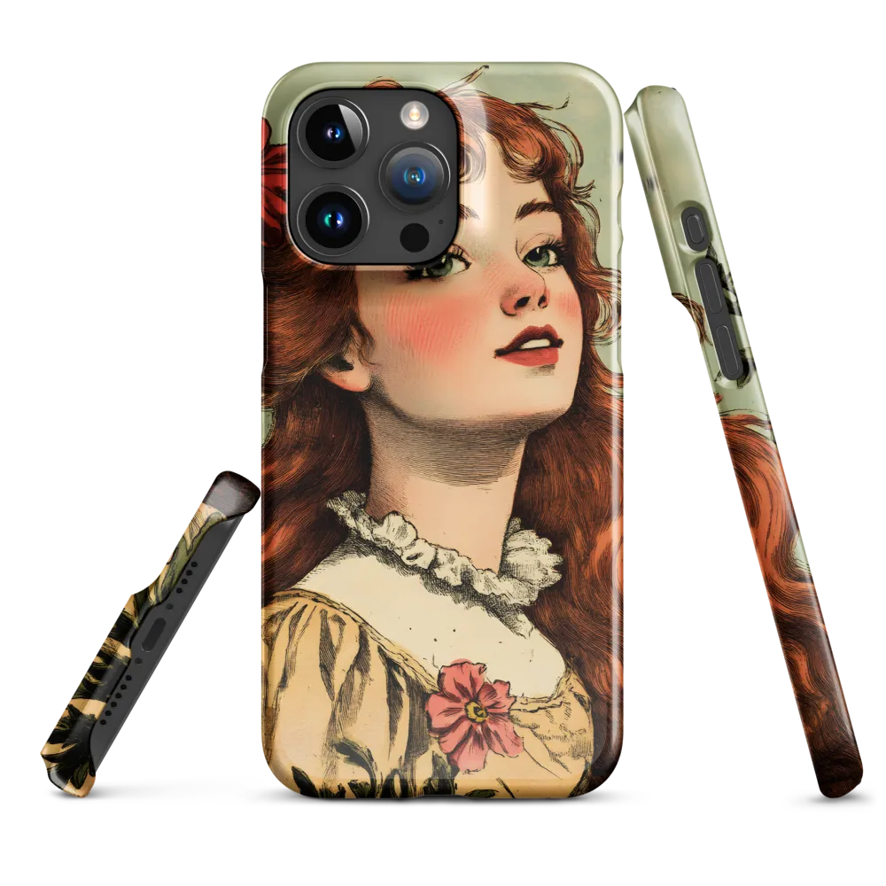 Whimsical Portrait of a Flower-Adorned Girl