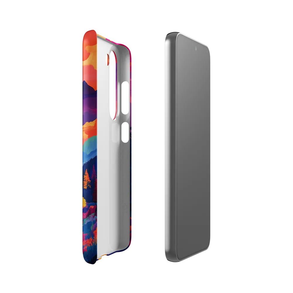 Radiant Serenity: A Surreal Landscape | Phone Case |  S23 | Snap Case | Matte