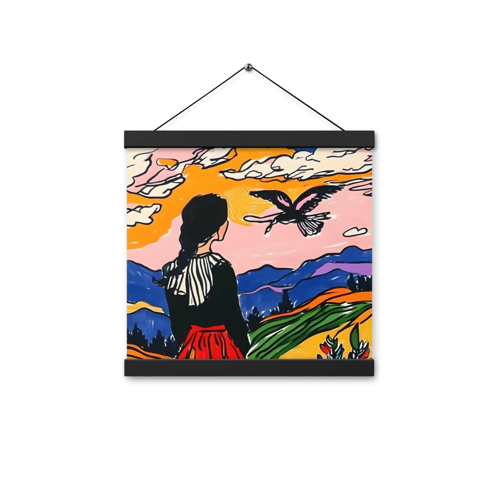 A Journey into Freedom | Poster With Black Wood Hanger | 12″×12″
