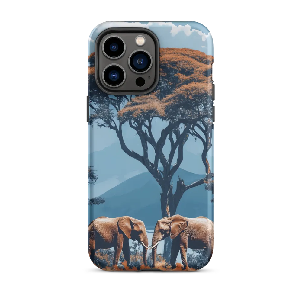 Elephants Amidst Serenity
