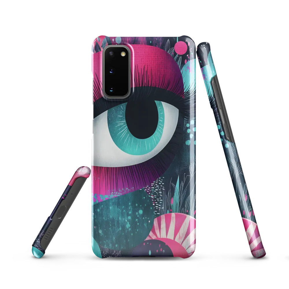 Iris in Magenta and Teal
