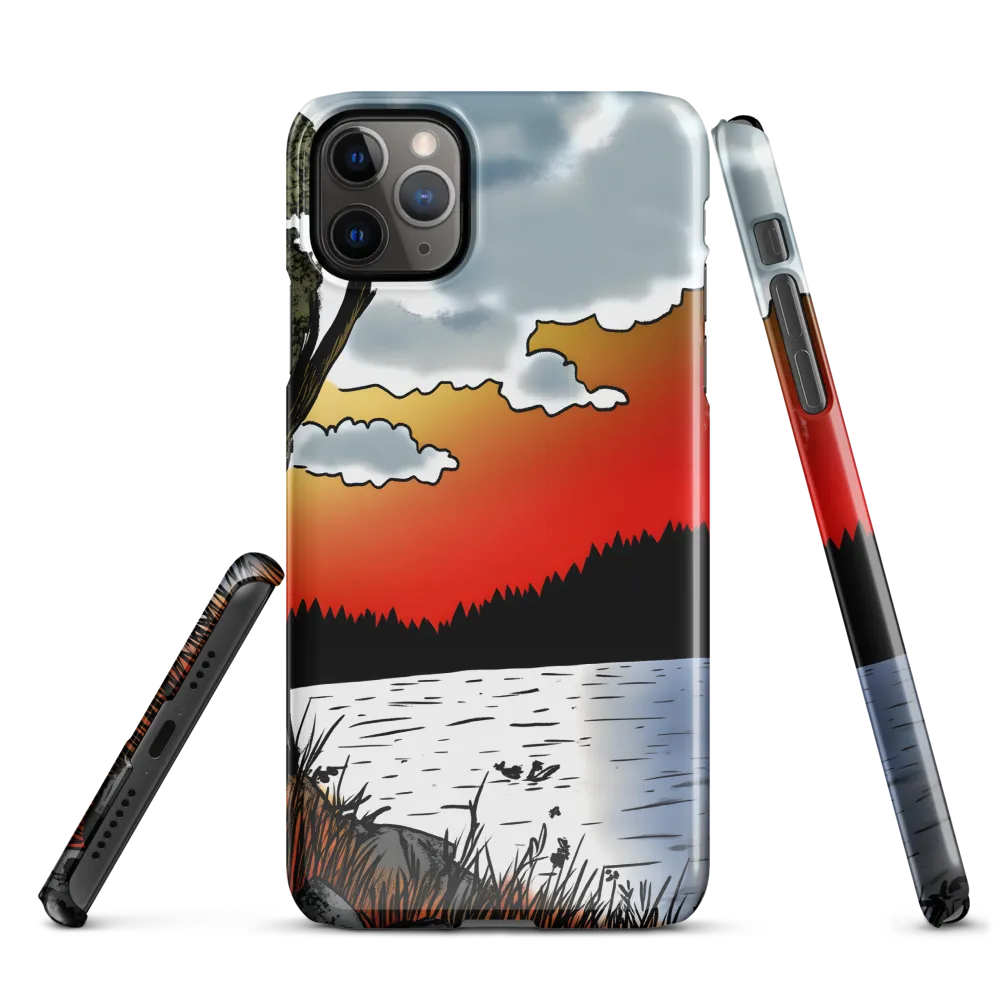 Serene Sunset Over the Lake | Phone Case |  11 Pro Max | Snap Case | Glossy