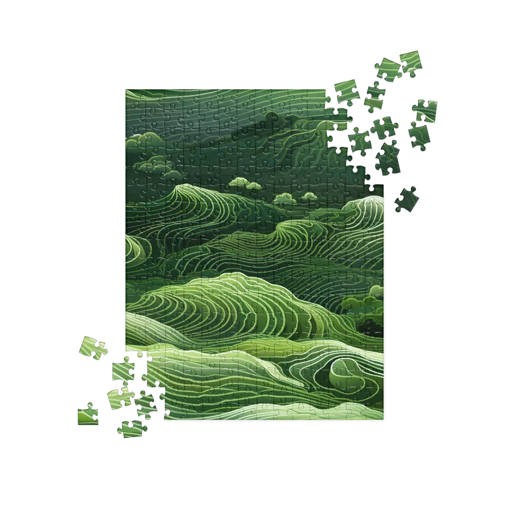 Whispers of Green Hills | Jigsaw Puzzle | 252 pieces