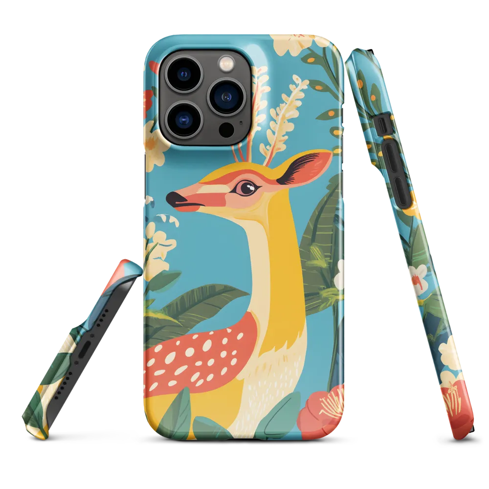 Serene Majesty: A Vibrant Deer Amidst Flora