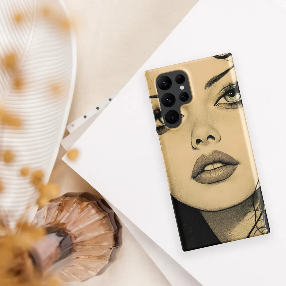 Enigmatic Gaze | Phone Case |  S22 Ultra | Snap Case | Matte