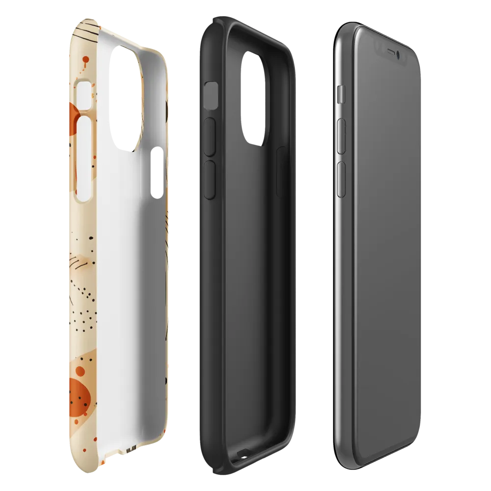Playful Patterns in Earth Tones | Phone Case |  11 Pro | Tough Case | Glossy