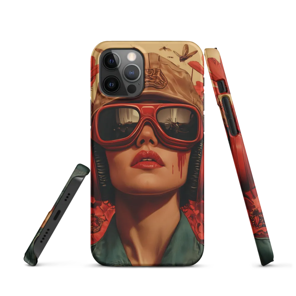 Defiant Portrait in a Floral Realm | Phone Case |  12 Pro | Snap Case | Matte