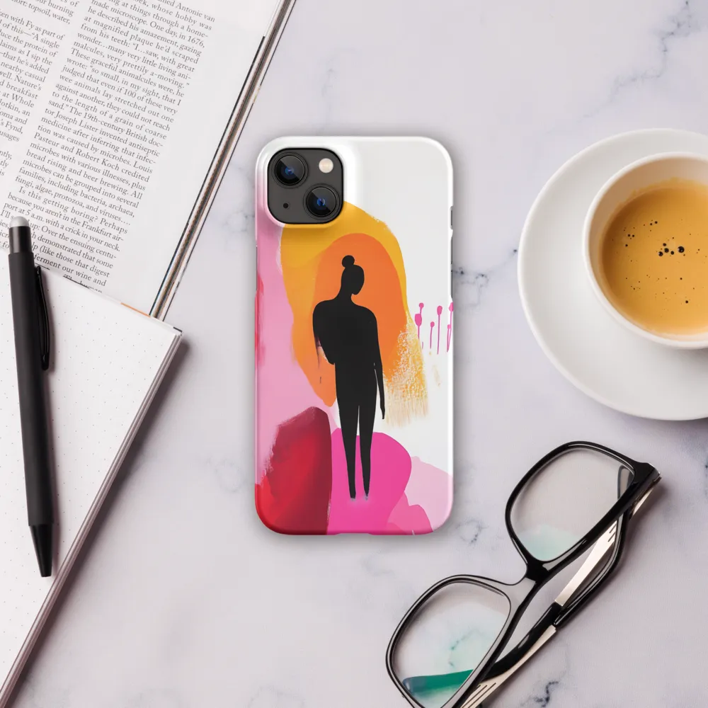 Silhouette in Colorful Abstraction
