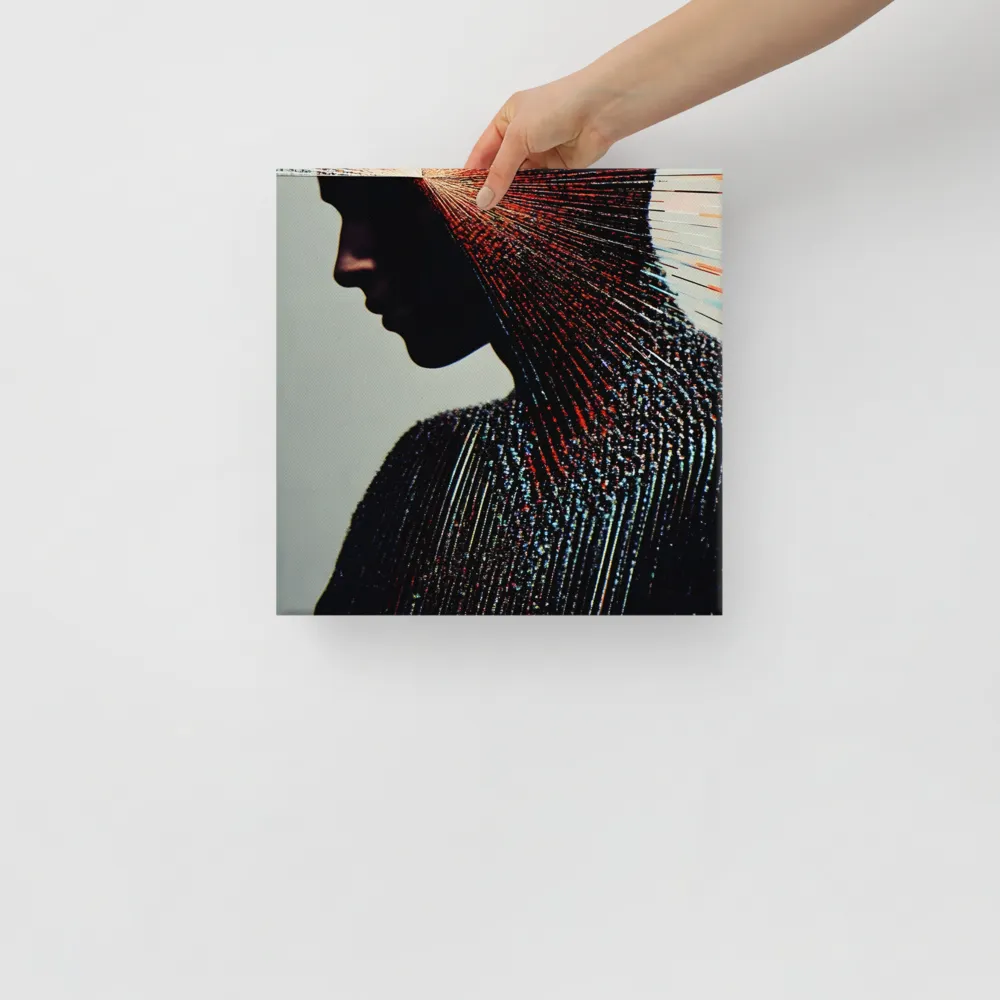 Radiant Reflection: An Abstract Journey of Thought | Canvas | 12″×12″