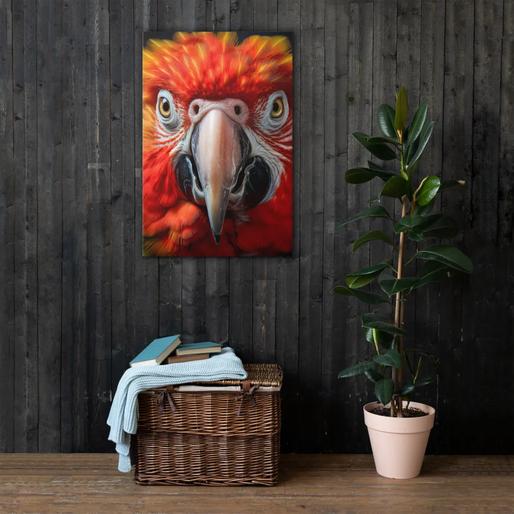 The Fiery Gaze of the Parrot