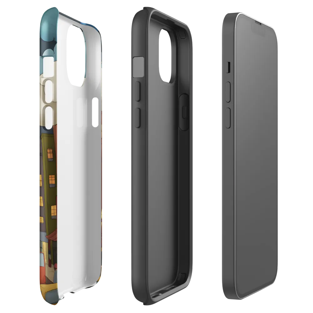 Urban Symphony: A City Awakens at Dusk | Phone Case |  14 Plus | Tough Case | Glossy