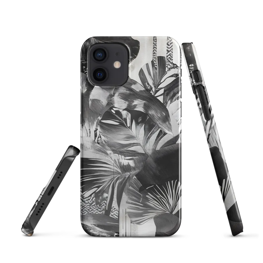 Monochrome Serenity in Tropical Foliage