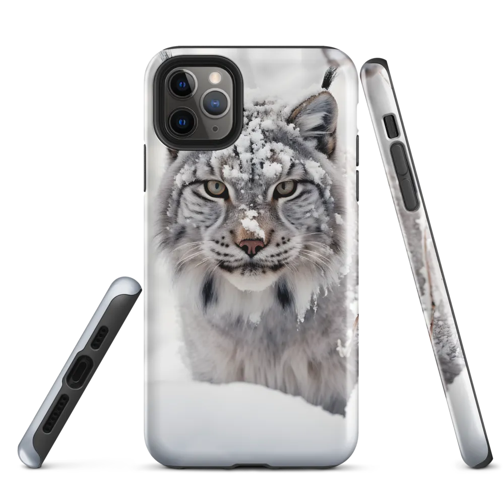 Whispers of Winter: The Lynx in Snow | Phone Case |  11 Pro Max | Tough Case | Glossy