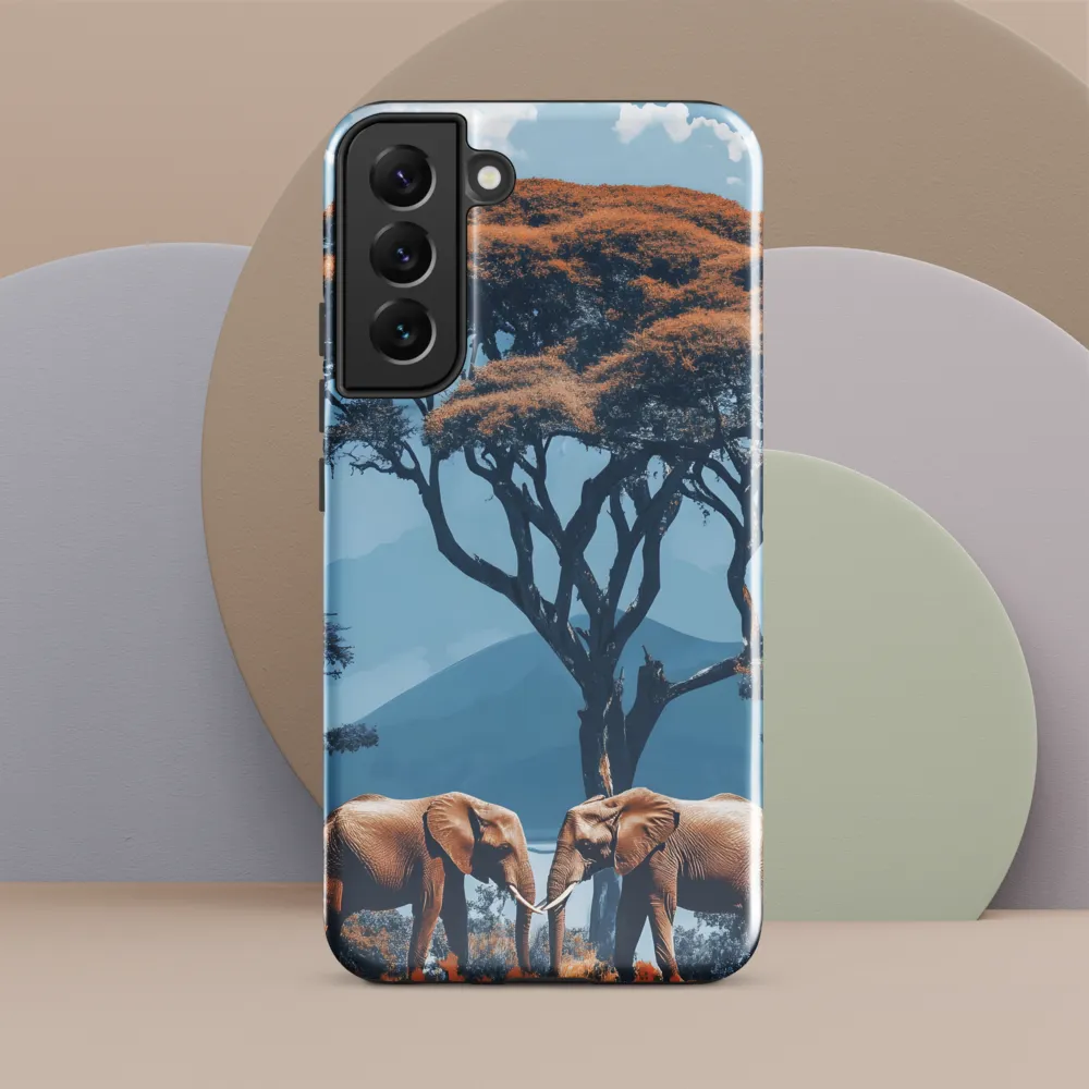 Elephants Amidst Serenity