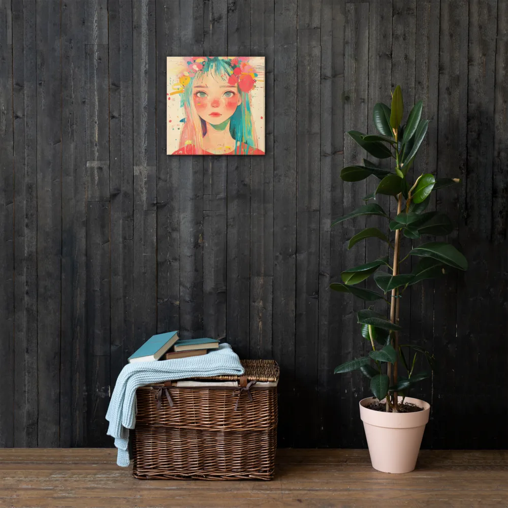 Whimsical Blossom | Thin Canvas | 16″×16″