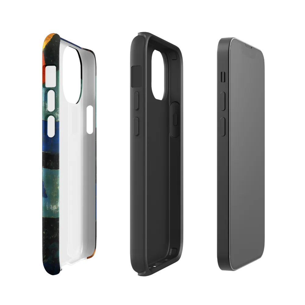Dynamic Geometry in Color | Phone Case |  13 mini | Tough Case | Glossy