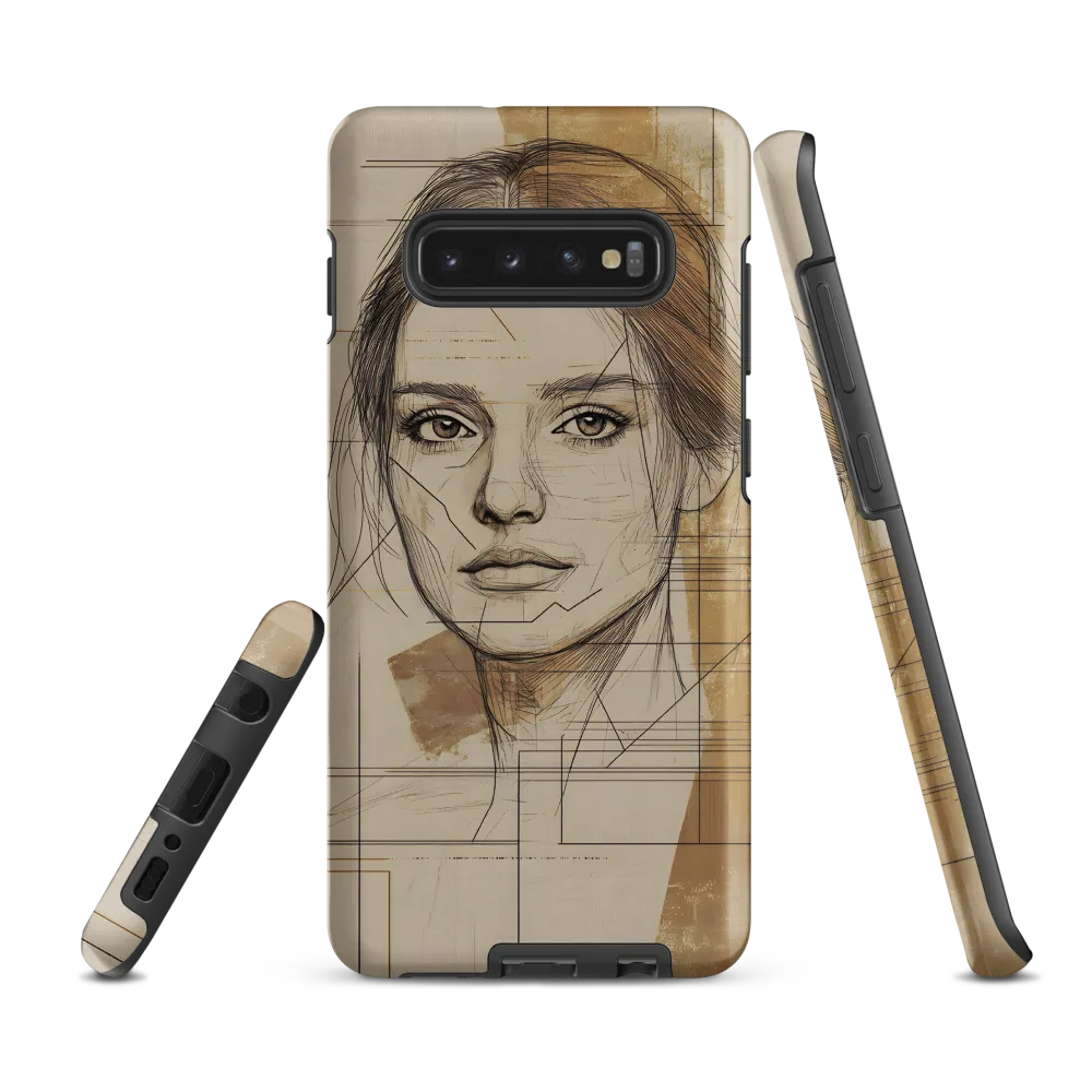 Geometric Elegance: A Modern Portrait