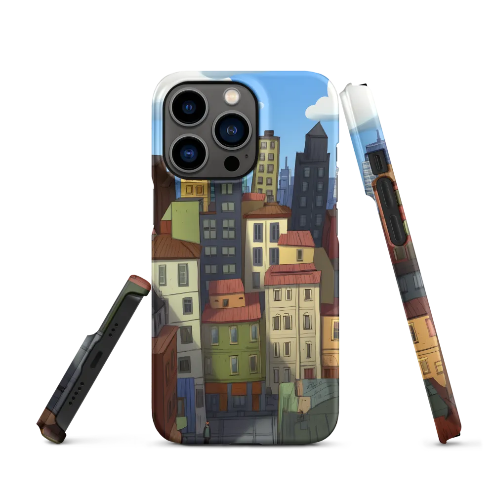 Urban Symphony: A Colorful Cityscape | Phone Case |  13 Pro | Snap Case | Matte