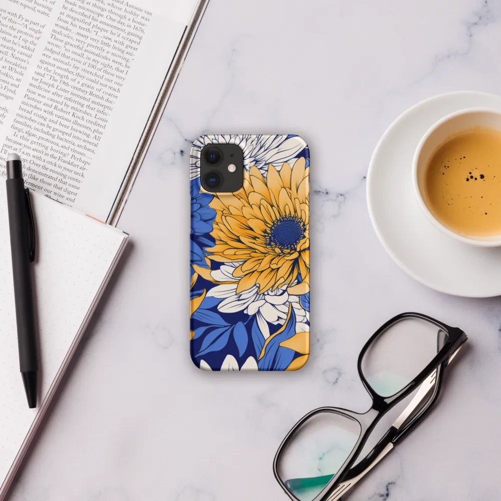 Floral Harmony in Blue and Yellow