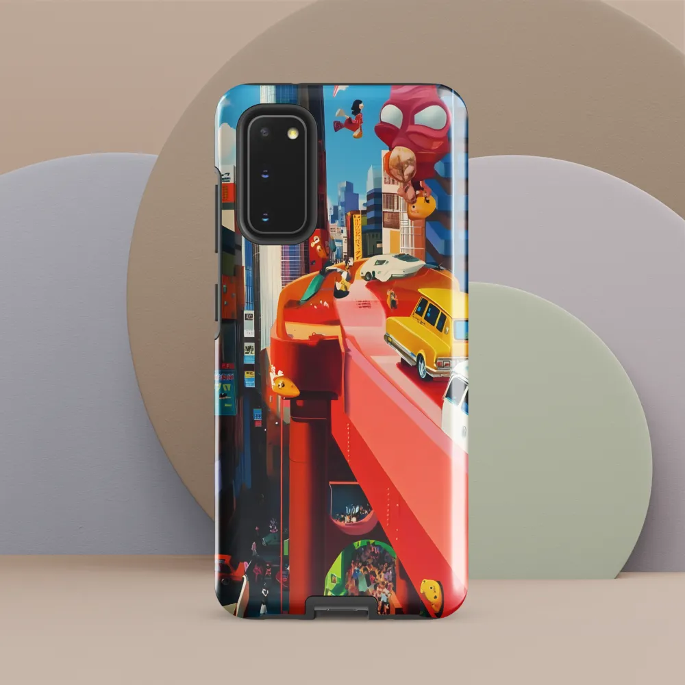 Urban Whimsy: A Colorful Cityscape