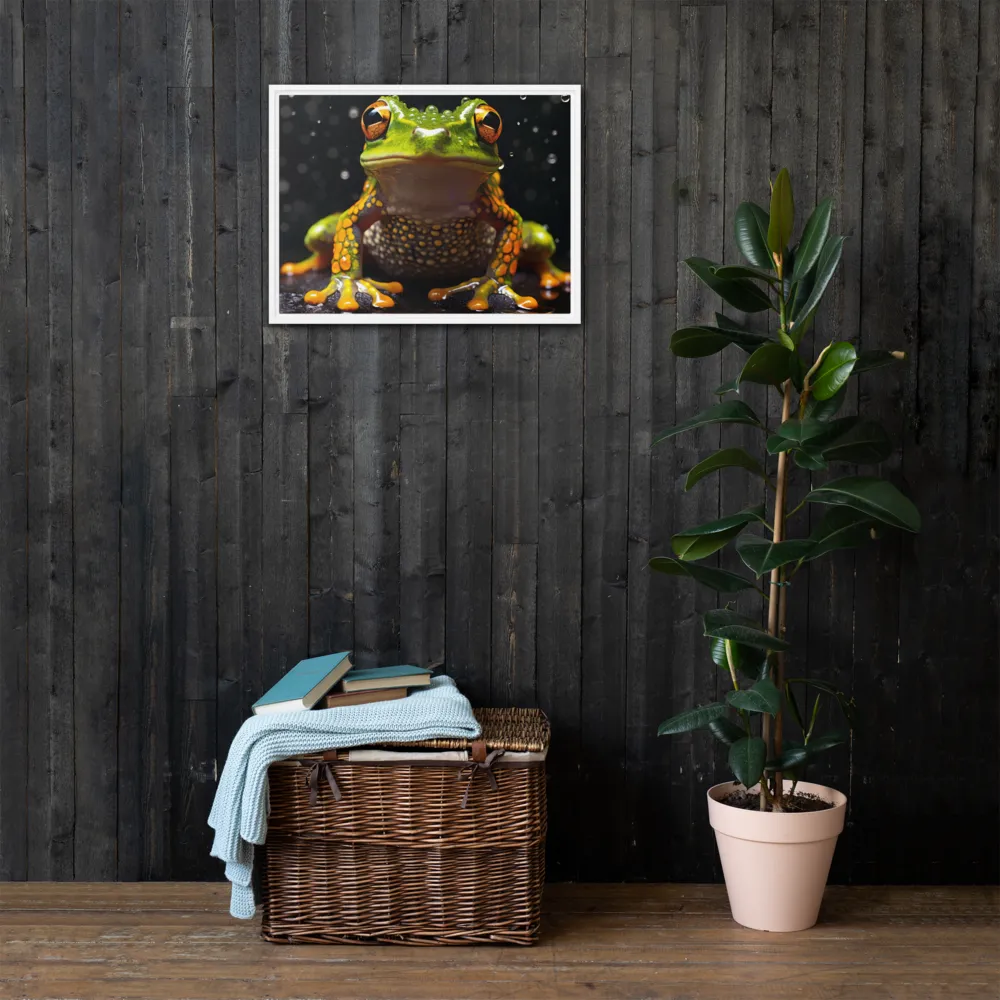 Emerald Elegance: The Frog in Focus