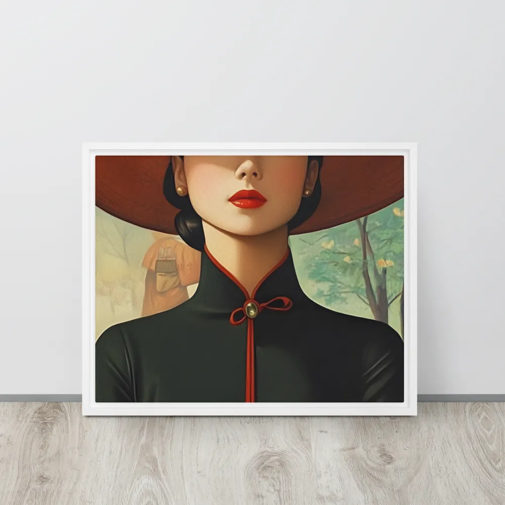 Elegance in Tranquility | Canvas with White Frame | 16″×20″