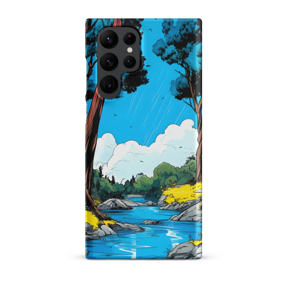 Tranquil River in a Comic Landscape