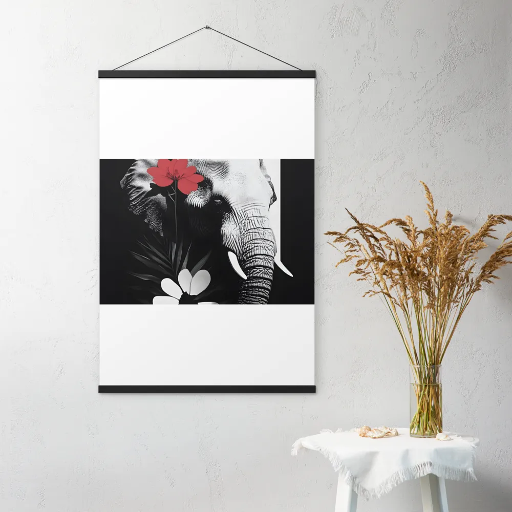 Elephant Harmony | Poster With Black Wood Hanger | 24″×36″