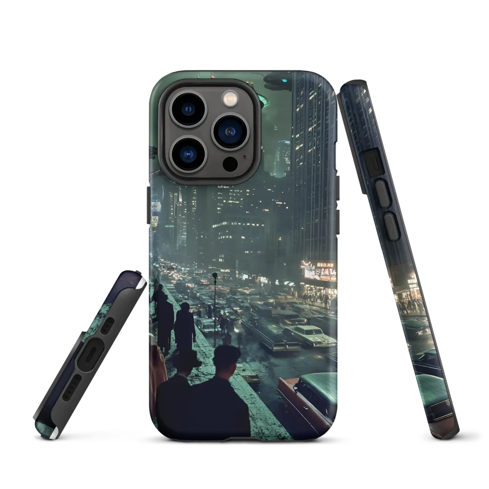 Mysterious Encounters in a Neon City | Phone Case |  13 Pro | Tough Case | Matte