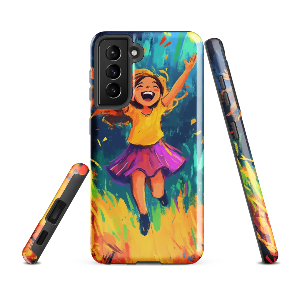Joyful Escape into Nature | Phone Case |  S21 FE | Tough Case | Glossy