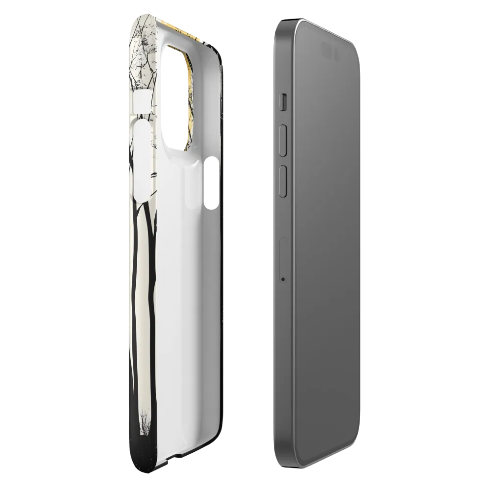 Silhouetted Serenity | Phone Case |  14 Pro Max | Snap Case | Matte