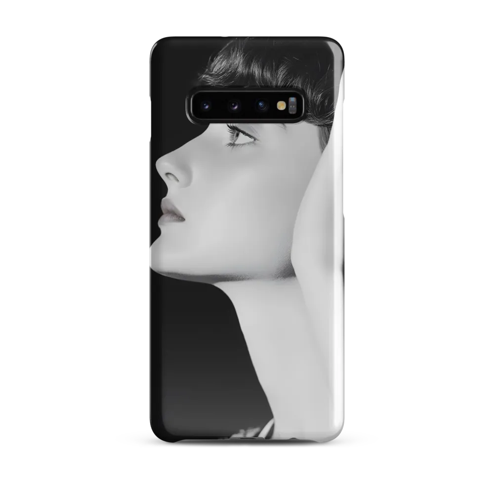 Contemplation in Monochrome | Phone Case |  S10 Plus | Snap Case | Glossy