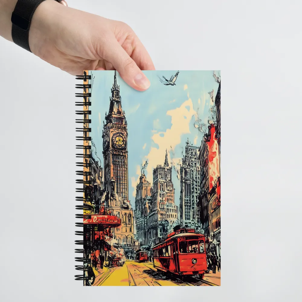 The Heartbeat of the City | Spiral Notebook