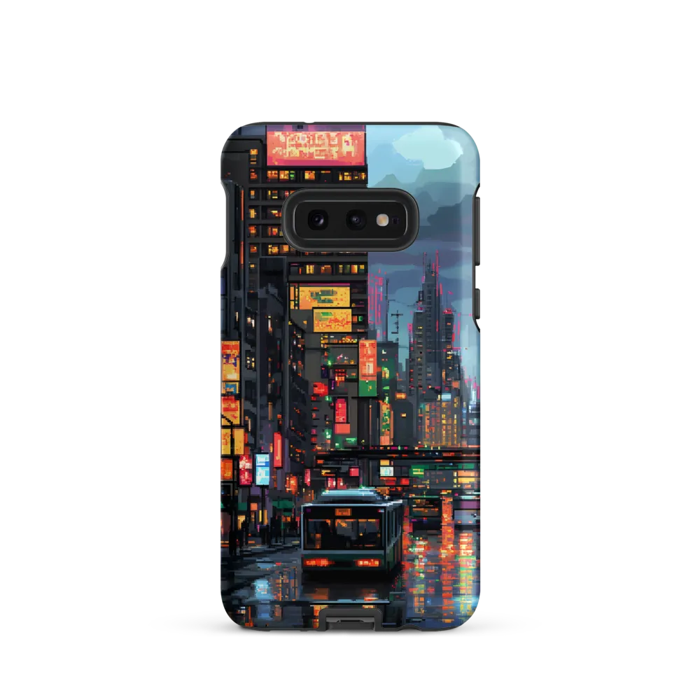 Neon Dreams: A Pixelated Urban Night