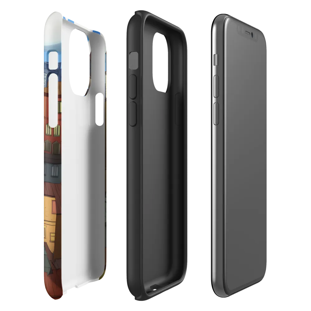Urban Symphony: A Colorful Cityscape | Phone Case |  11 Pro | Tough Case | Matte