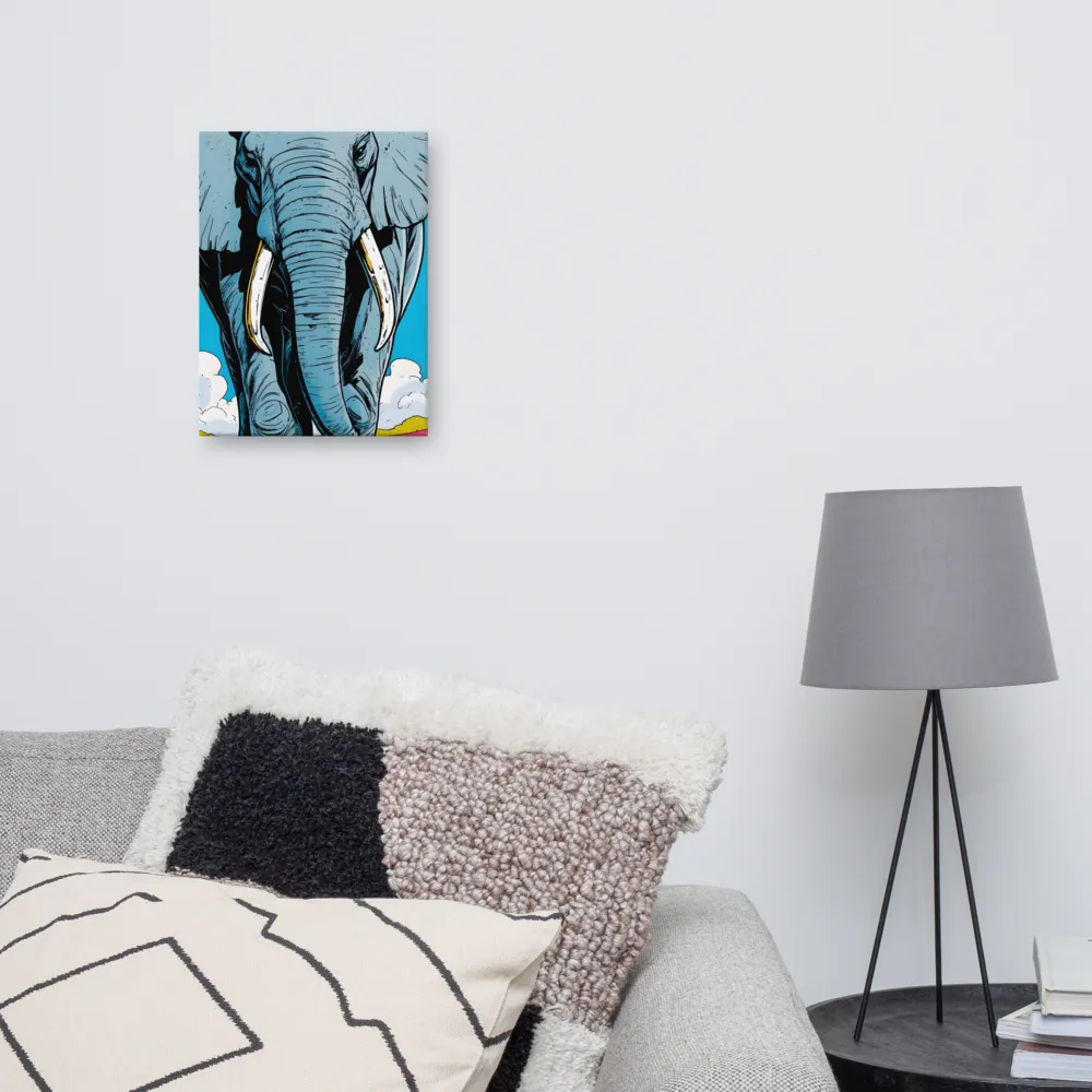 Majestic Presence: The Elephant | Canvas | 12″×16″