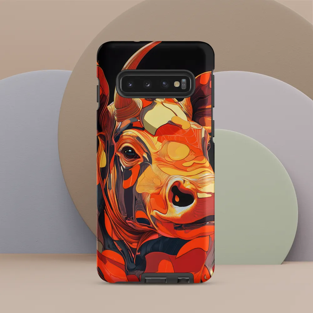 Modern Serenade: The Vibrant Cow