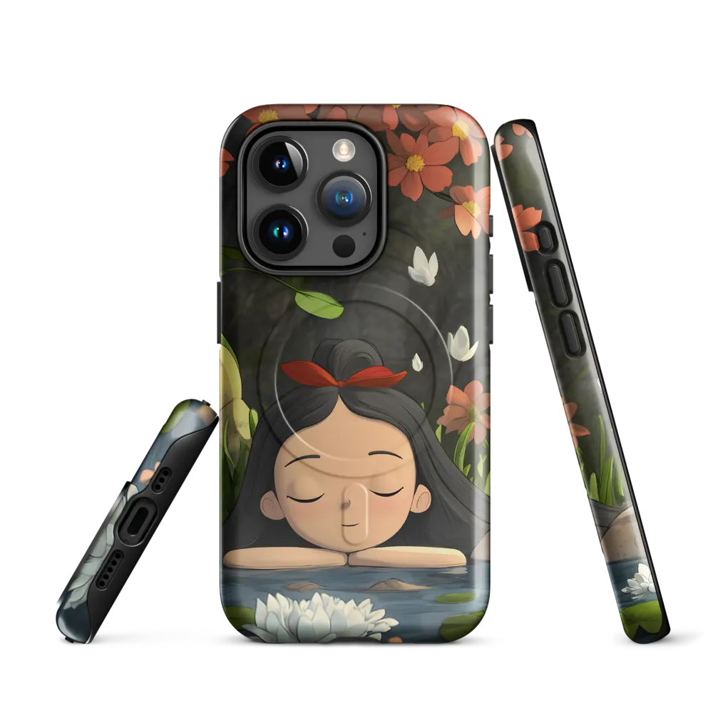 Tranquility by the Waterside | Phone Case |  15 Pro | MagSafe® Tough Case | Glossy