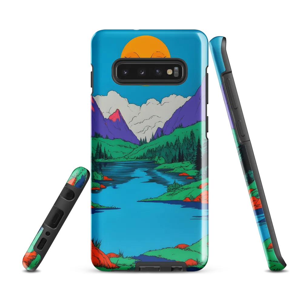 Whimsical Serenity in Vibrant Colors | Phone Case |  S10 Plus | Tough Case | Glossy