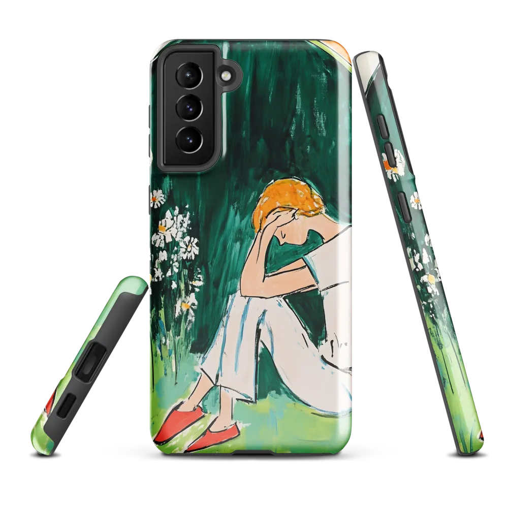 Silent Sorrow | Phone Case |  S21 Plus | Tough Case | Glossy
