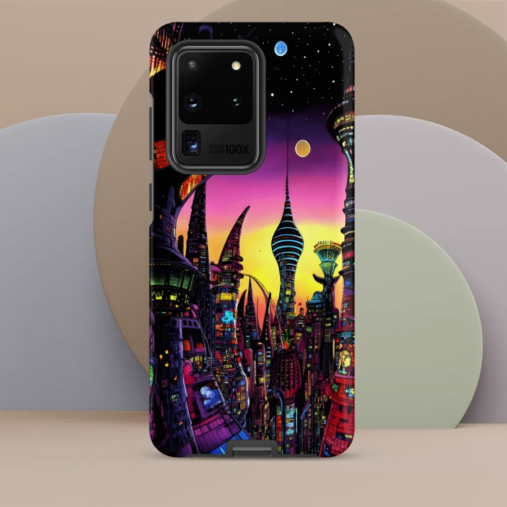 Futuristic Cityscape at Dusk