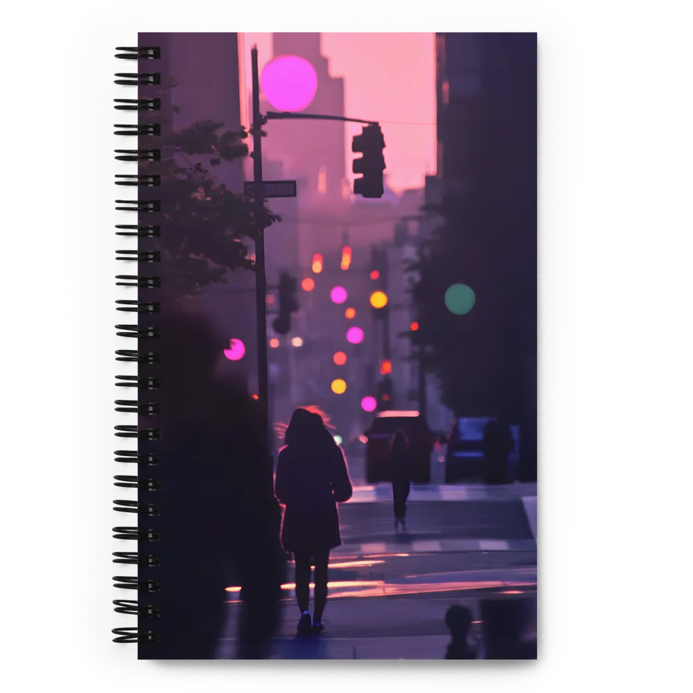 City Silhouettes at Dusk | Spiral Notebook