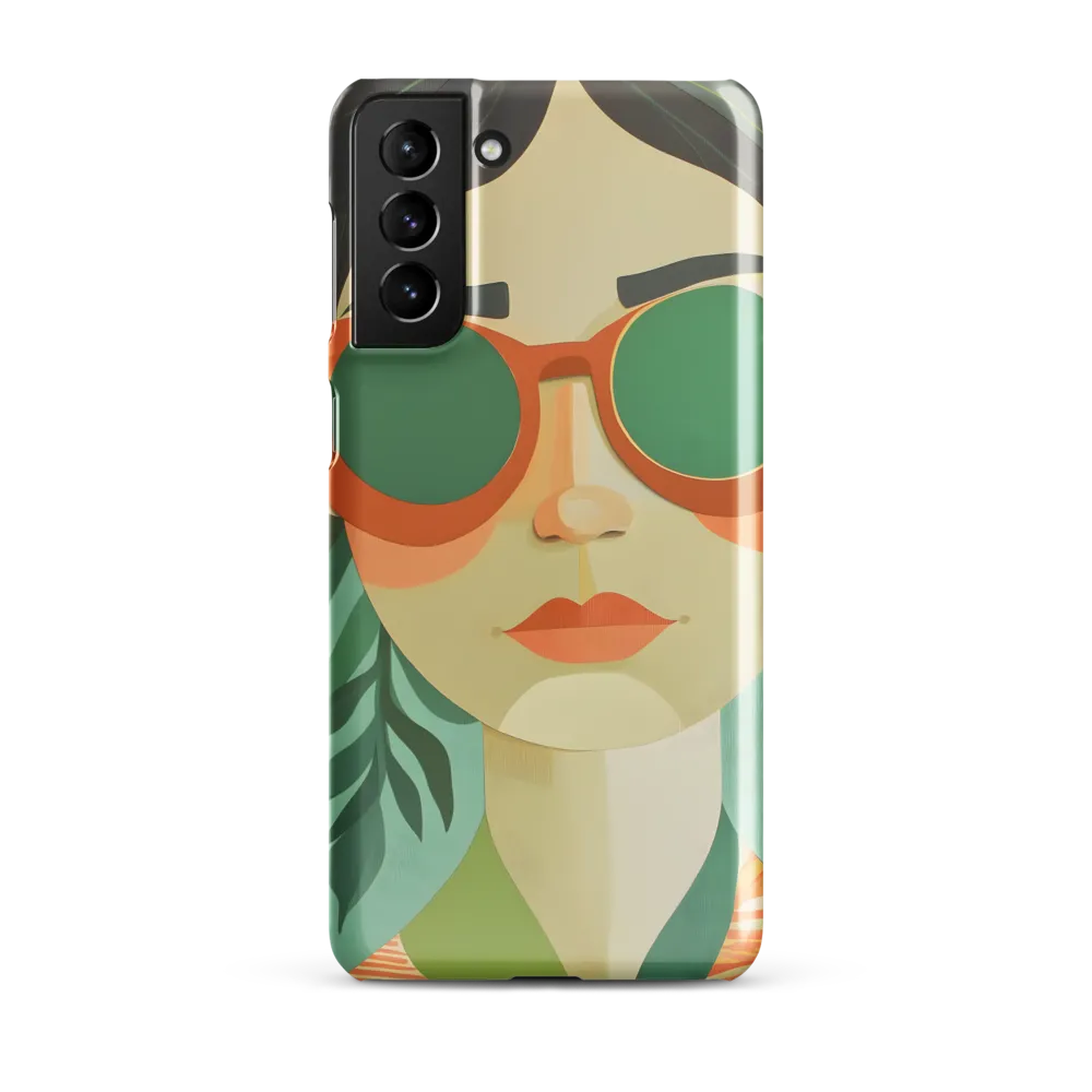 Bold Serenity: A Modern Portrait | Phone Case |  S21 Plus | Snap Case | Glossy