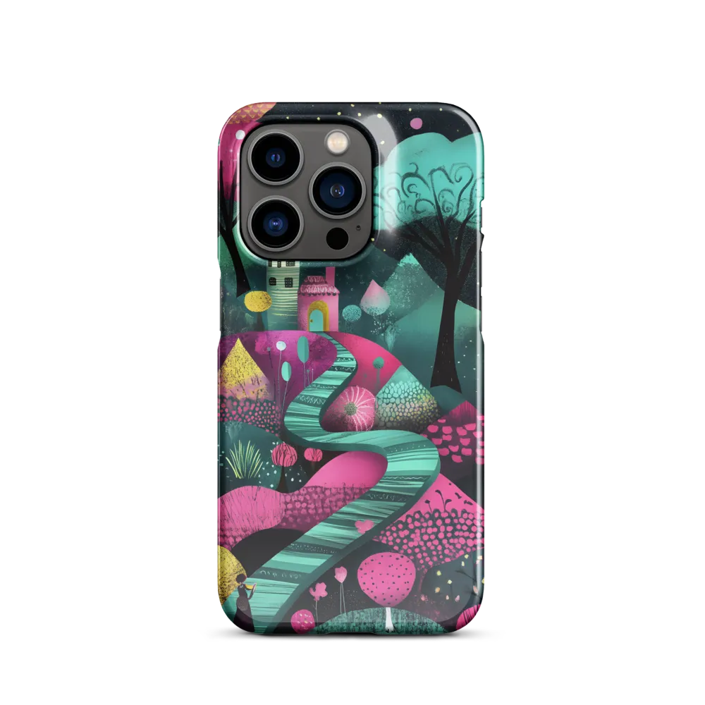 Whimsical Journey through Colorful Lands | Phone Case |  14 Pro | Snap Case | Glossy