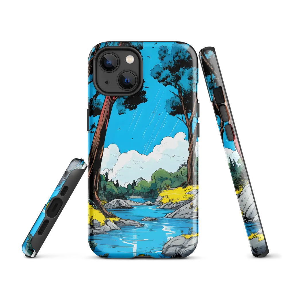 Tranquil River in a Comic Landscape