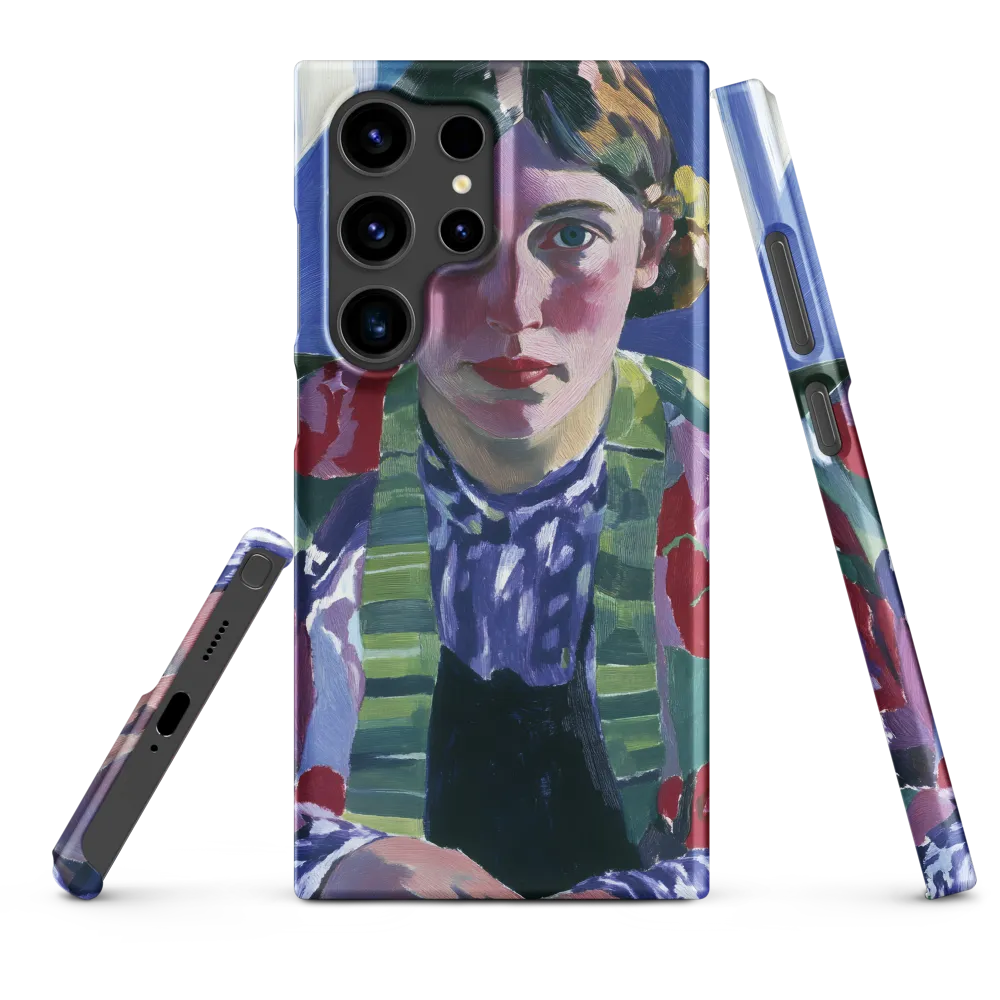 Vibrant Gaze: A Modernist Portrait