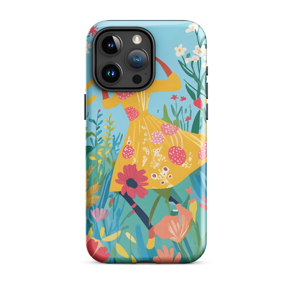 Dancing Among Blossoms | Phone Case |  15 Pro Max | Tough Case | Glossy