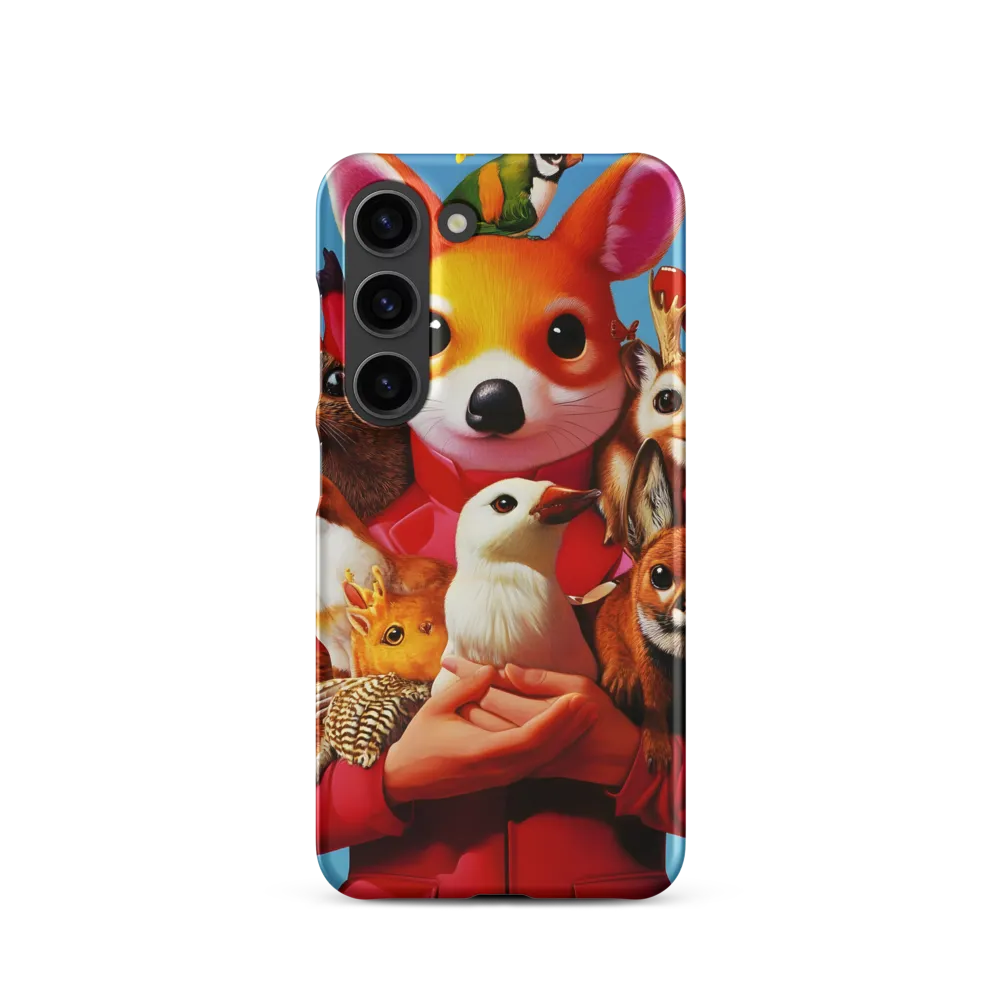 Harmony in Whimsy: A Modern Animal Ensemble | Phone Case |  S23 | Snap Case | Matte